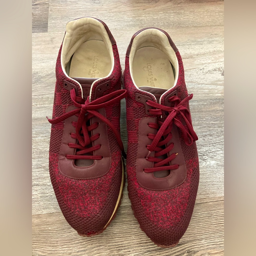 Maroon Louis Vuitton Sneakers